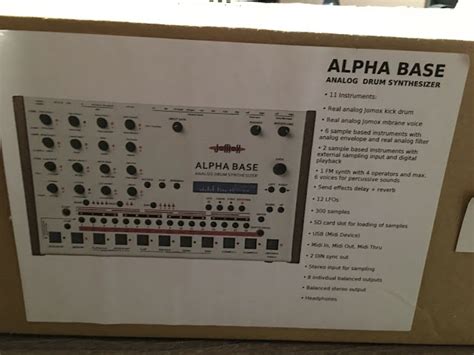 Matrixsynth Jomox Alpha Base Analog Drum Synthesizer W Original Box