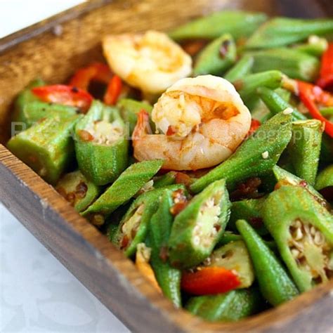 Sambal Okra - Sambal Lady's Fingers - Rasa Malaysia