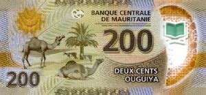 Banknote Ouguiya Mauritania Polymer Issue Wor P A