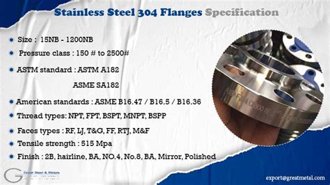 Stainless Steel Flanges And Astm A F Blind Slip On Flange