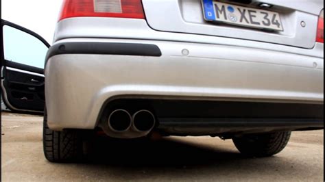 BMW 525i E39 Magnaflow Exhaust Sound Sportauspuff 14816 M54b25 YouTube