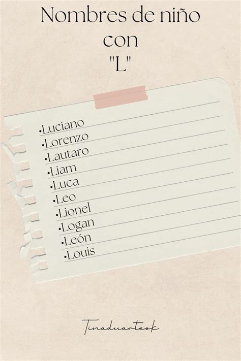 Pin En Nombres De Niño