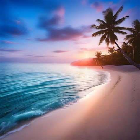 Premium Photo Beautiful Sea Beach Ai Generated Image