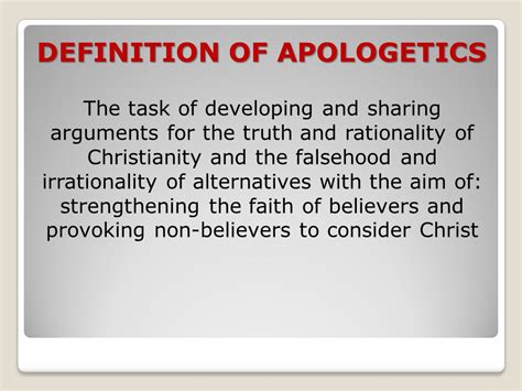 What Is Christian Apologetics