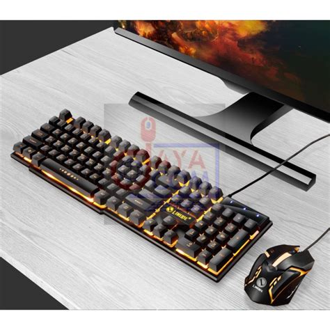 Jual Keyboart Set Glowy Paket Keyboard Gaming Dan Mouse Set Mouse Dan