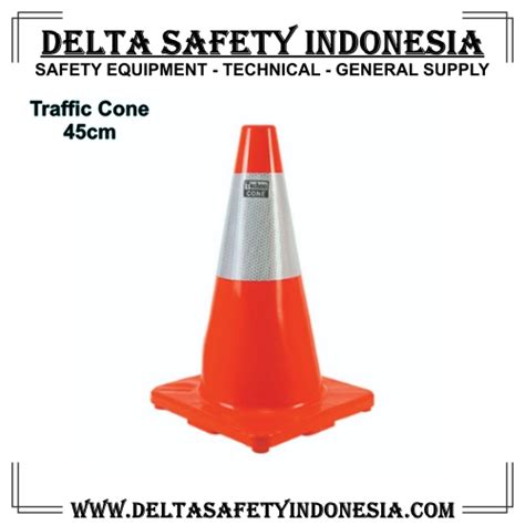 Traffic Safety Cone 45cm Techno Original Delta Safety Indonesia