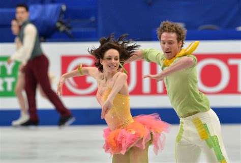 Nathalie P Chalat Soutenue Par Jean Dujardin Aux Mondiaux De Patinage