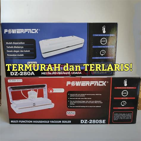 Jual Mesin Vacum Sealer Makanan Basah Dan Kering Dz Se Powerpack