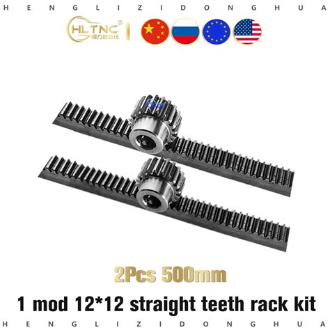 Pcs Mod Modulus X X Mm High Precision Gear Rack Steel Pcs M