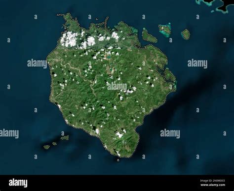 Marinduque Province Of Philippines Low Resolution Satellite Map Stock