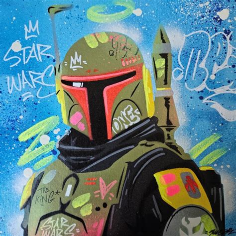 Peinture Boba fett par Kedarone Carré d artistes