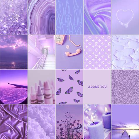 Pastel Purple Photo Wall physical Prints - Etsy