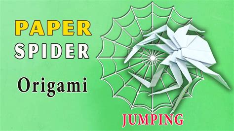 How To Make A Paper Jumping Spider Easy Origami Spider Youtube