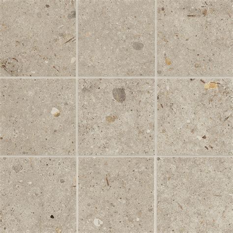 Poetry Stone 4 X 4 Matte Porcelain Mosaic In Ecru Bedrosians Tile