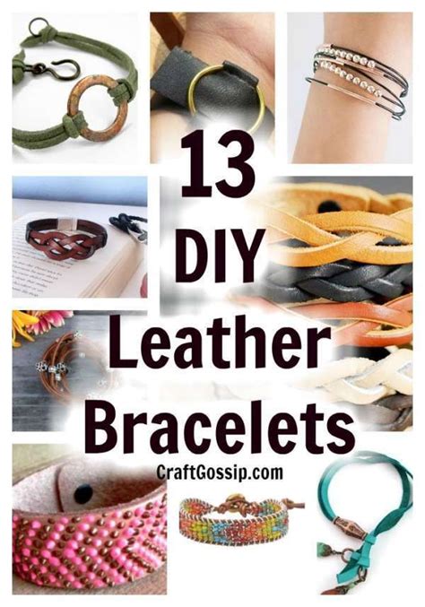 13 DIY Leather Bracelets You Can Make At Home | Diy leather bracelet, Leather wrap bracelet diy ...