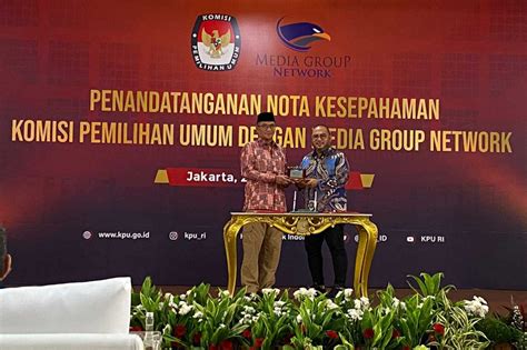 Momen Penandatanganan Mou Kpu Dengan Media Group Network