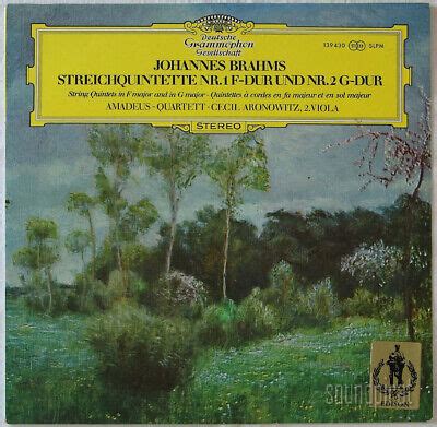 Amadeus Quartet Brahms String Quintets Dgg Ed Stereo Slpm Nm