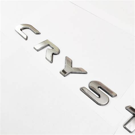 Toyota Innova Crysta Logo Chrome D Letter Emblem Full Set In High