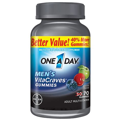 One A Day Vitacraves Men S Multivitamin Gummies Fruit Walgreens