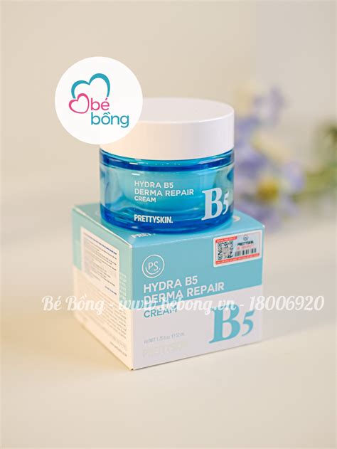 Kem dưỡng Trắng Pretty Skin Hydra B5 Derma Repair Cream 52ml Bé Bồng