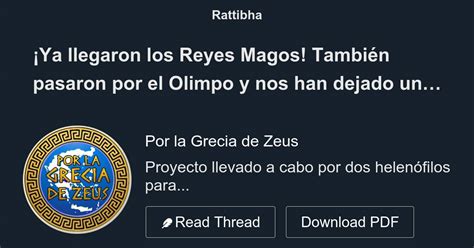 Ya Llegaron Los Reyes Magos Tambi N Pasaron Por El Olimpo Y Nos Han