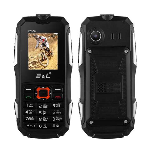 Rugged Cell Phone El K Ip Waterproof Dustproof Dual Sim Fm