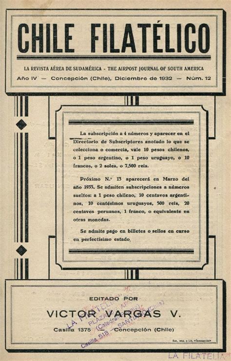 PDF Sociedad Filatélica de Chile bién que el alma de esta