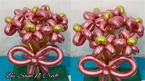 Diy Ballon Bouquet Low Budget Buket Bunga Balon Untuk Pemula Youtube