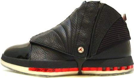 Air Jordan 16 (XVI) Original - OG Black / Varsity Red | SneakerFiles