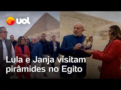 Lula e Janja visitam Pirâmides de Gizé no Egito em dia sem agendas