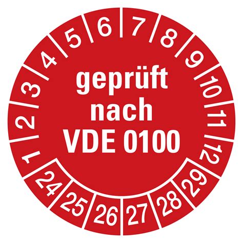 Prüfplaketten geprüft nach VDE 0100 Aufkleber Shop