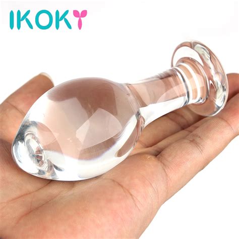 Aliexpress Buy IKOKY Large Glass Butt Plug Sex Toys For Women Men