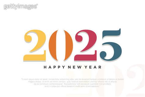 Happy New Year 2025 Design2025 Logo Text Design New Year Celebration