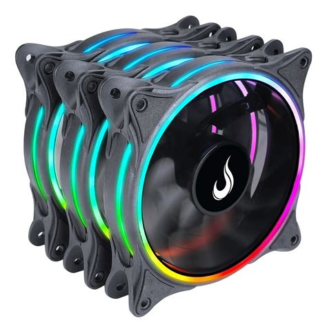 Kit Fans Cooler Rise Mode Laser Rgb Controladora Parcelamento