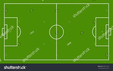 Soccer Field Vector Illustration Stock Vector (Royalty Free) 580741678 ...