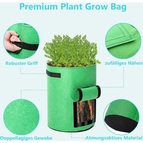 Sac Plantes Sac De Plantation Avec Poign Es Multi Usages Pcs