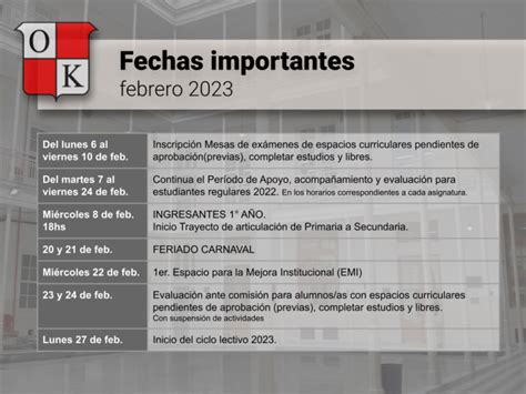 FECHAS IMPORTANTES OTTOKRAUSE