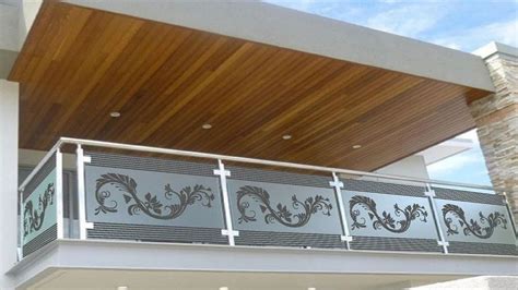 Stainless Steel Balcony Designer Glass Railing For Home Office At