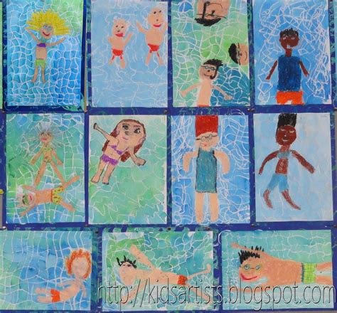 Kids Artists: In the style of David Hockney