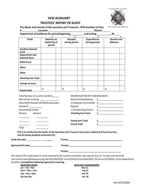 Vfw Auxiliary Forms - Fill Online, Printable, Fillable, Blank | pdfFiller