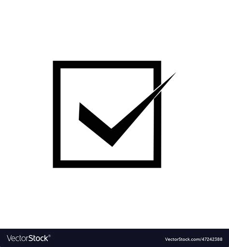 Check mark logo Royalty Free Vector Image - VectorStock