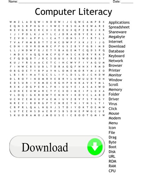 Computer Terms Word Search WordMint