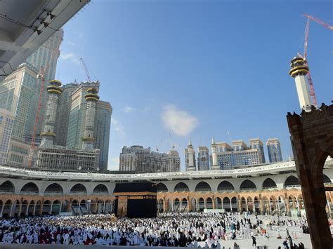 Mekka Saudi Arabi Jan Mooi Interieur Visie Van Masjid Al