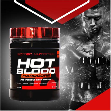 Scitec Nutrition Hot Blood Hardcore G Servings Proteinlab Malaysia Sport Supplement