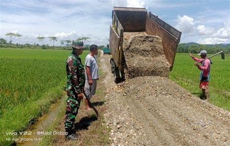 Peningkatan Jalan Usaha Tani Di Desa Oloonua Dapat Apresiasi Masyarakat