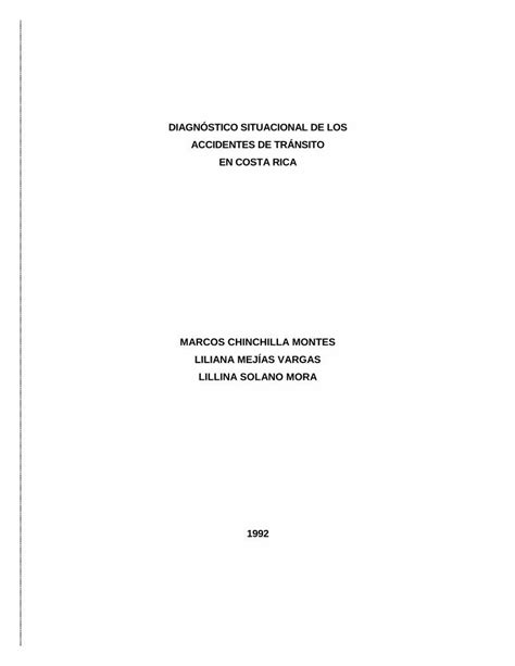 PDF DIAGNÓSTICO SITUACIONAL DE LOS ACCIDENTES DE TRÁNSITO EN dns ts