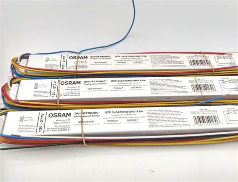 Lot Of 3 OSRAM SYLVANIA QTP2X54T5HO UNV PSN QUICKTRONICK BALLAST 120