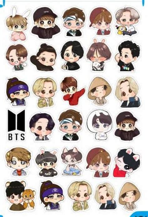 Stickers Bts Drawings Cute Drawings Cute Stickers