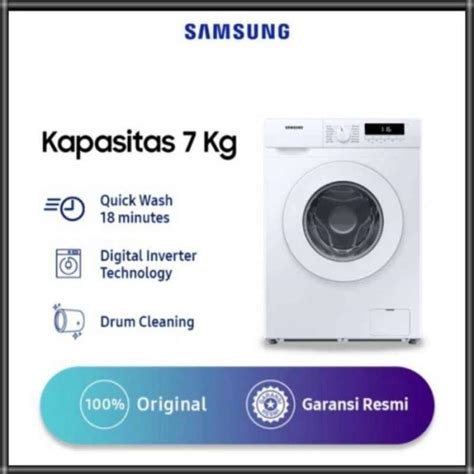 Jual Mesin Cuci Samsung Ww T Ww Front Loading Kg Inverter Quick