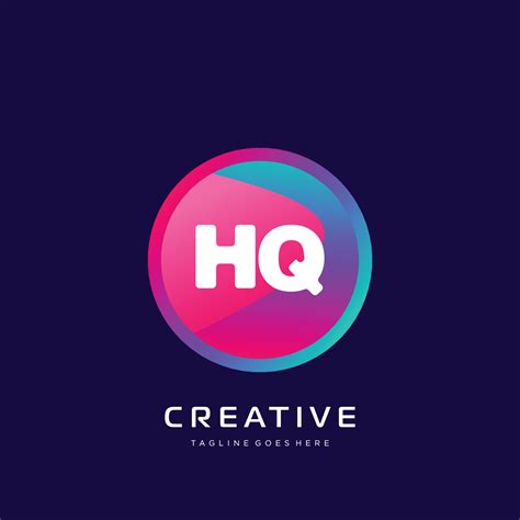 HQ initial logo With Colorful template vector. 21732050 Vector Art at Vecteezy